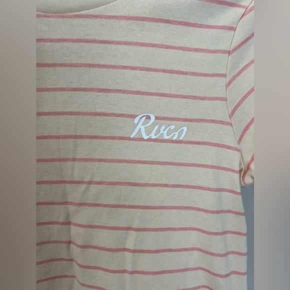 RVCA Cantina Striped T-Shirt Small - Picture 5 of 8
